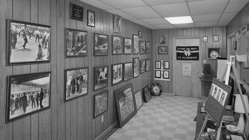 Interior view of the basement exhibition